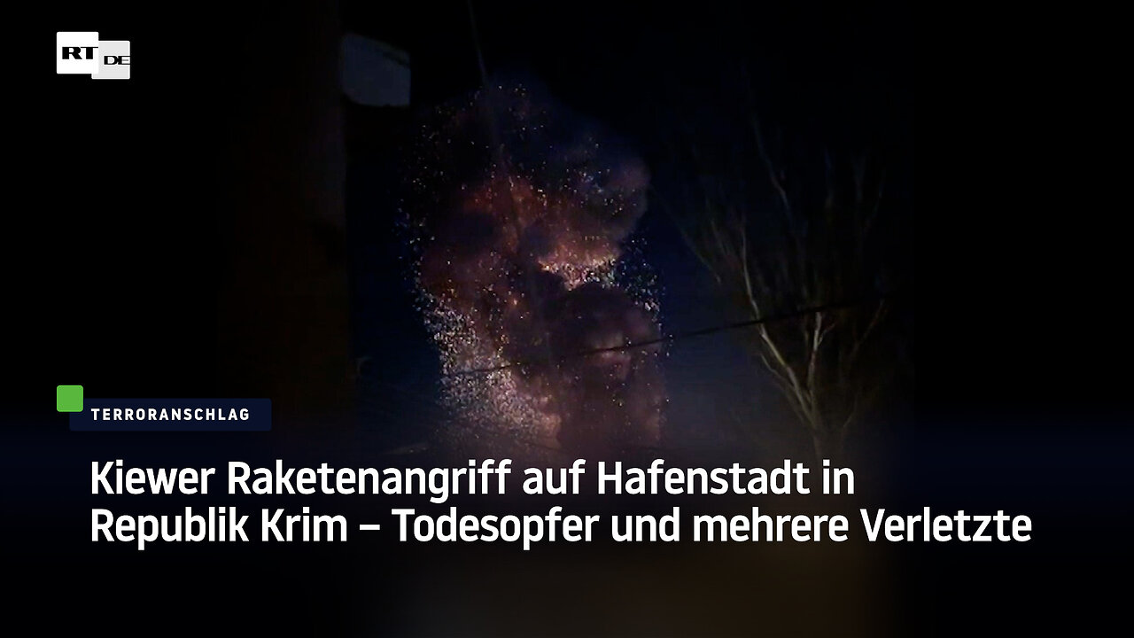 Kiewer Raketenangriff auf Hafenstadt in Republik Krim – Todesopfer und mehrere Verletzte