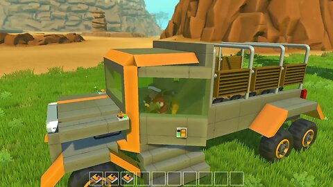 Logistics Truck - No Mod - Building a Basic Vehicle - Scrap Mechanic