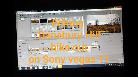 Using Sony Vega Pro 11.0. To edit hiking out.of Danebury hill
