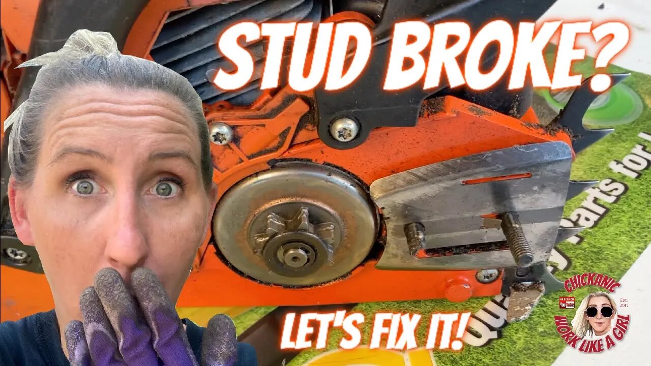 HOW TO REPLACE A BROKEN BAR STUD on any Stihl, Echo, Husqvarna, etc. chainsaw