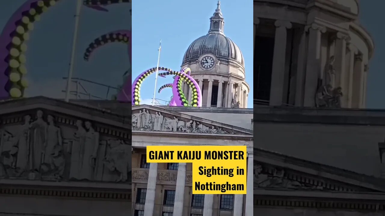 Giant #Kaiju Tentacle Monster sightings in Nottingham this Halloween 🎃 #Shorts