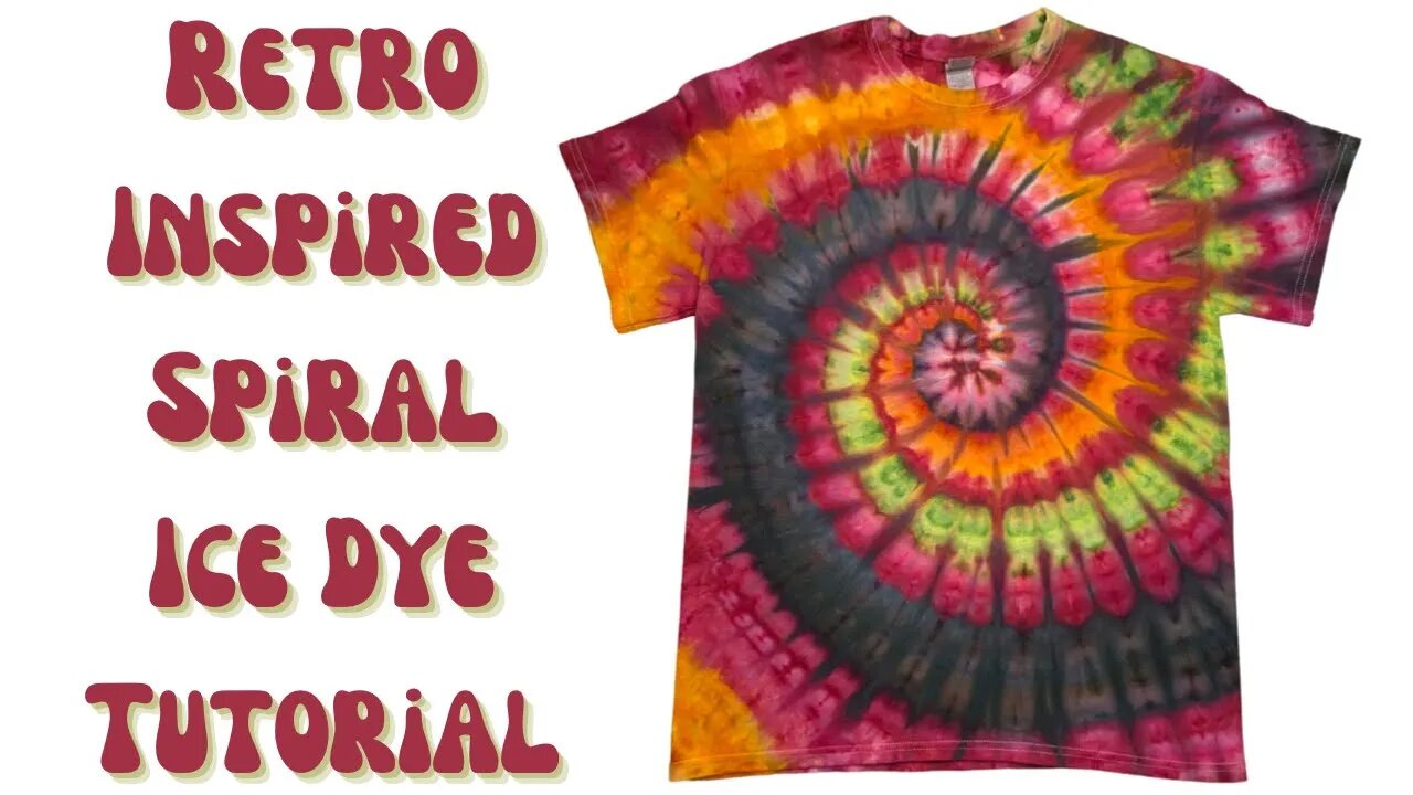 Tie-Dye Designs: Grandma’s Kitchen Inspired Spiral Ice Dye