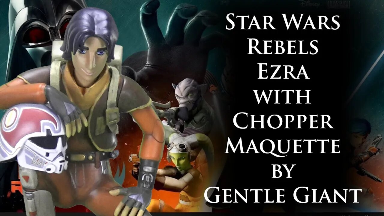 Star Wars Rebels Ezra with Chopper Maquette by Gentle Giant