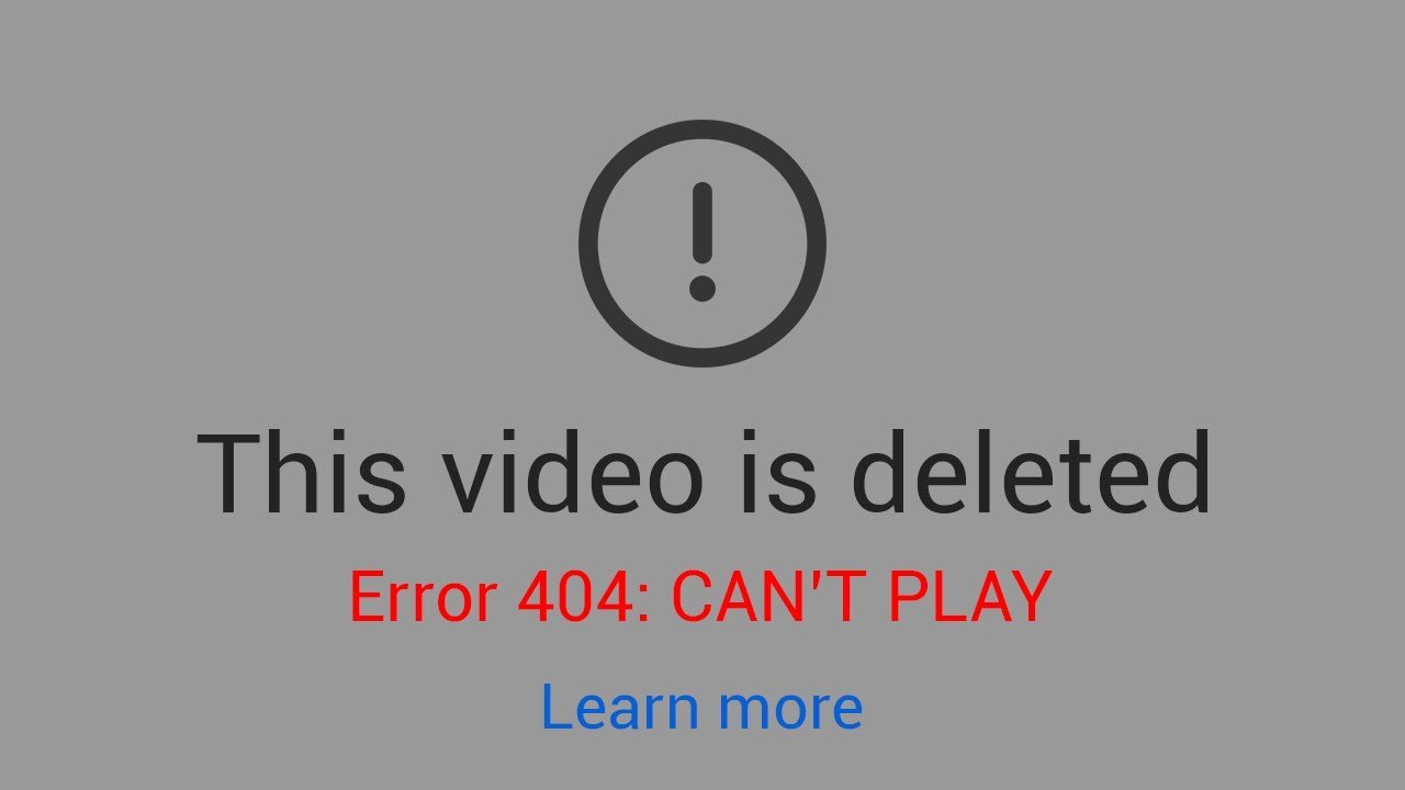 This video is deleted