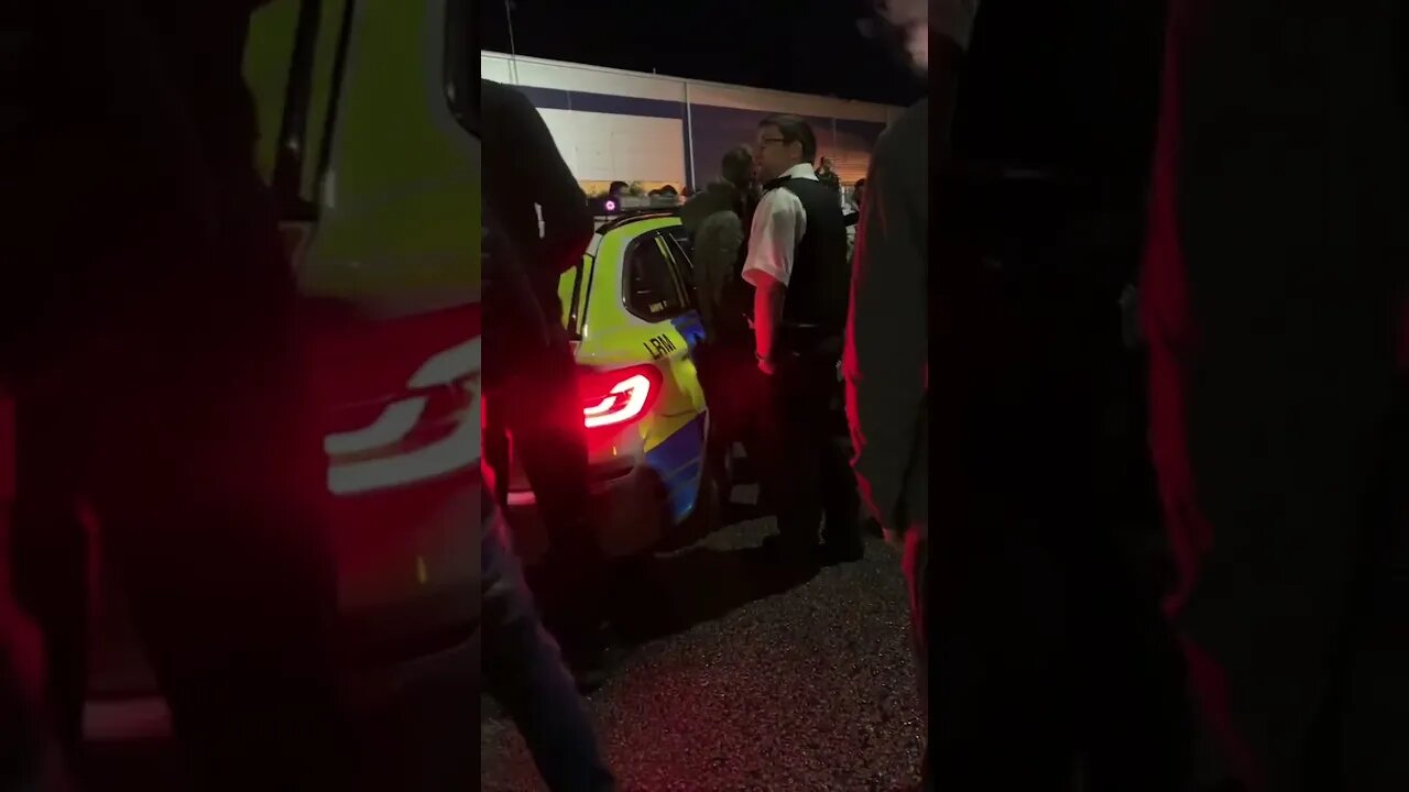 LETTING POLICE TYRES DOWN