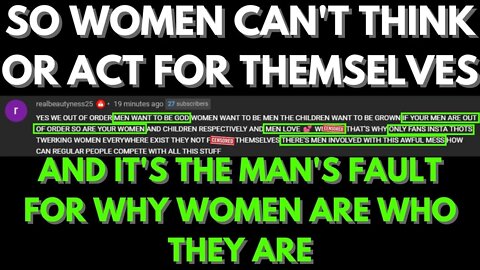 |NEWS| Women Can't Act Or Think For Themselves