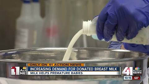 Increasing demand for donated breast milk