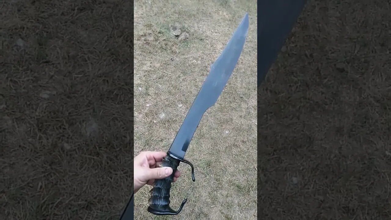 Greek Kopis inspired sword with Blesbock horn handle