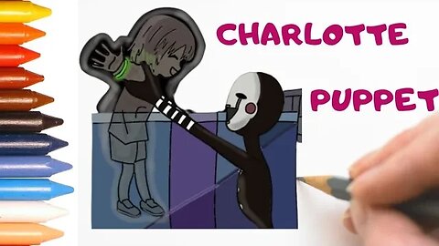 COMO DESENHAR CHARLOTTE E PUPPET - FIVE NIGHTS AT FREDDY'S #fnaf #puppet #desenho