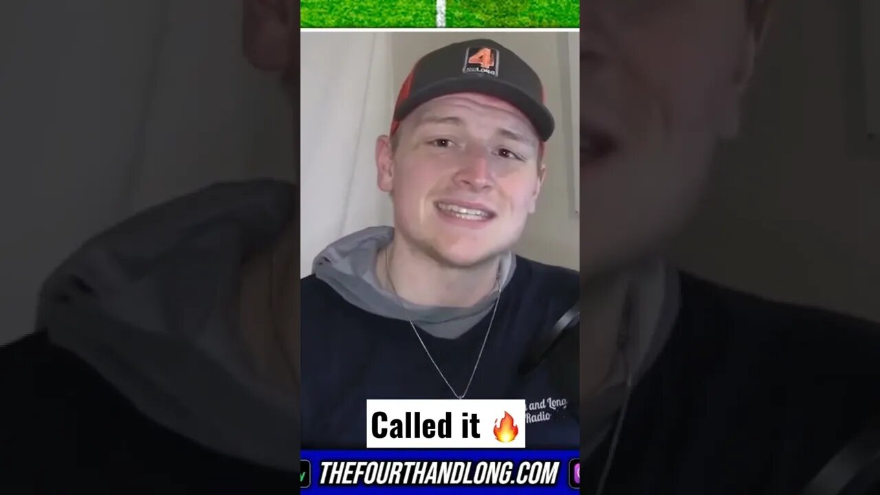 I CALLED THE CARSON WENTZ TRADE. Sorry Commanders...