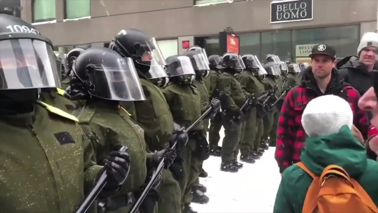 A PLEA TO THE RIOT POLICE IN OTTAWA