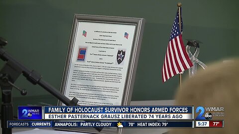 Family of Holocaust survivor honors armed forces