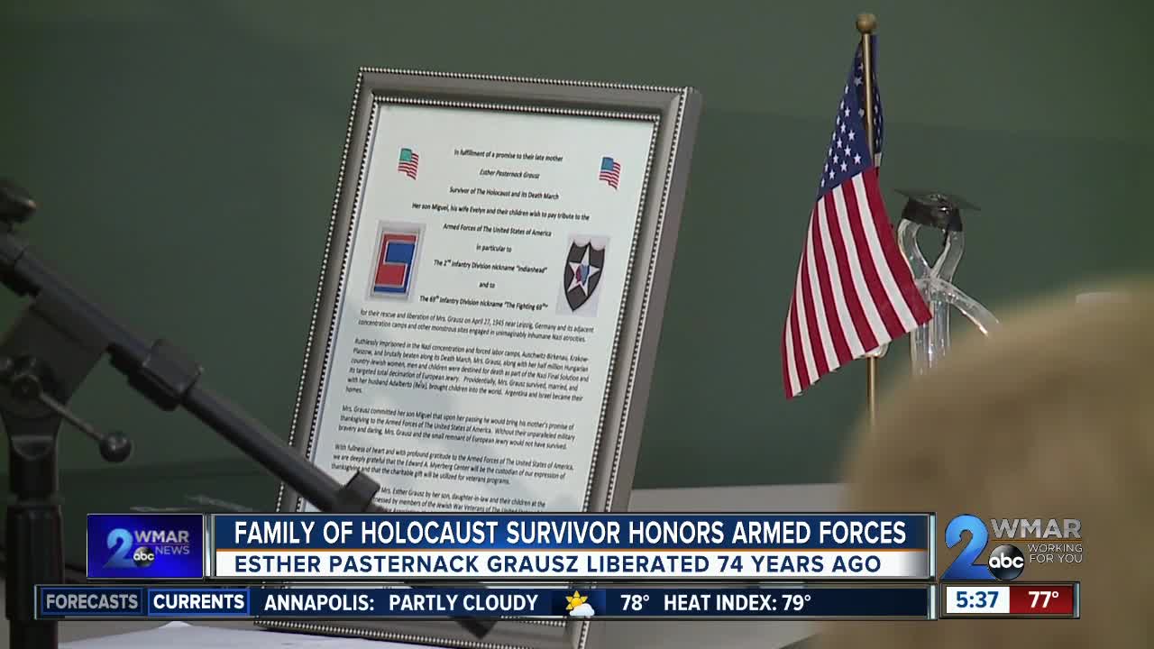 Family of Holocaust survivor honors armed forces