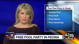 Peoria pool hosting FREE pool party Saturday