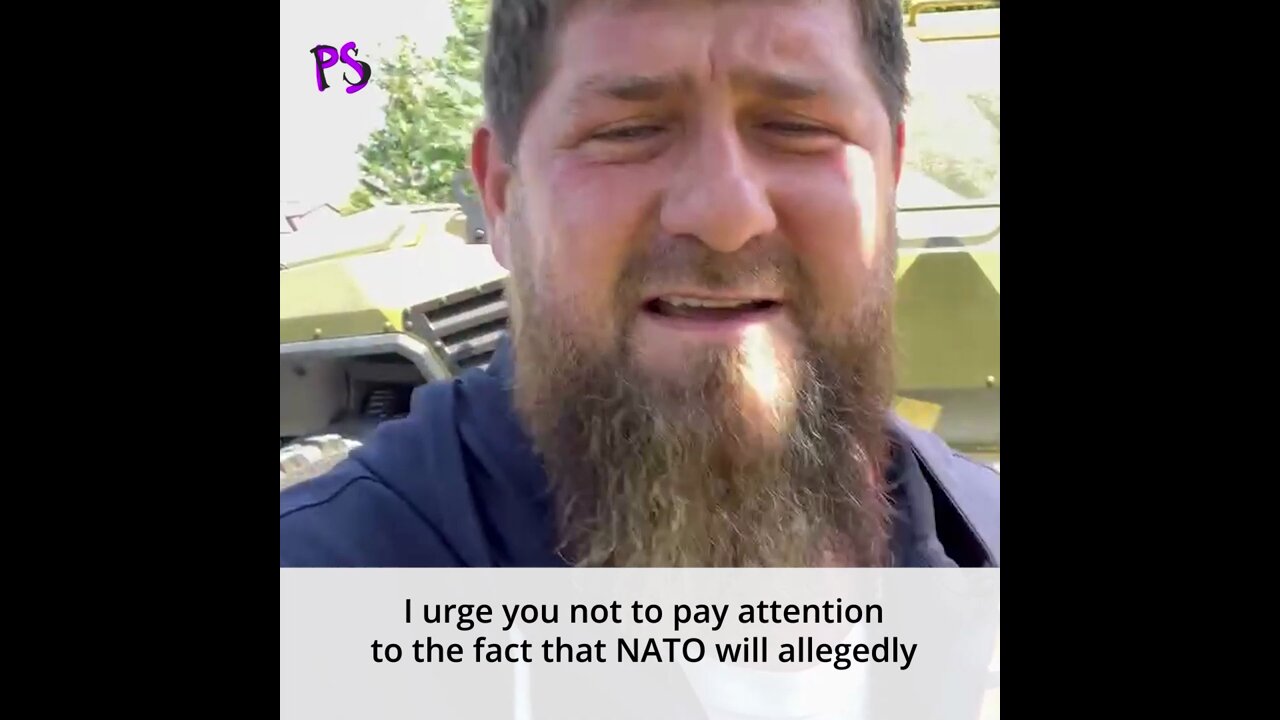 Chechen leader Ramzan Kadyrov shows new vehicles and speaks about NATO buildup toward Russia