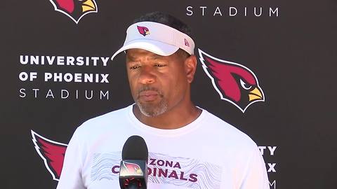 Cardinals coach Steve Wilks talks roster competition - ABC15 Sports