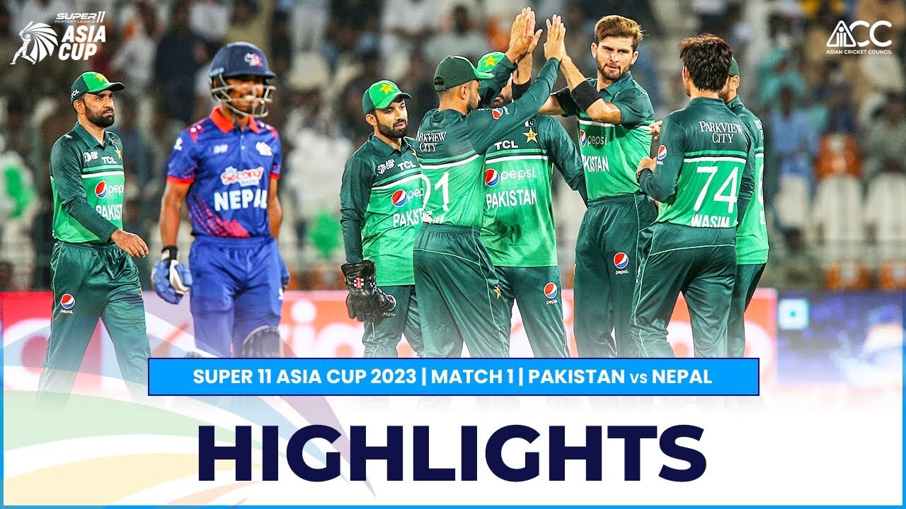 Pak vs Nepal match highlights Asia Cup 2023