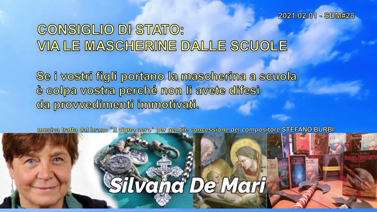 Silvana De Mari - CONSIGLIO DI STATO: VIA LE MASCHERINE DALLE SCUOLE - 2021.02.01 - SDM#28