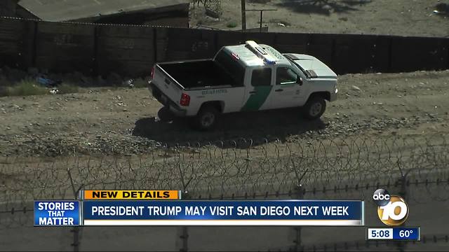 Sources: President Trump may visit San Diego next week