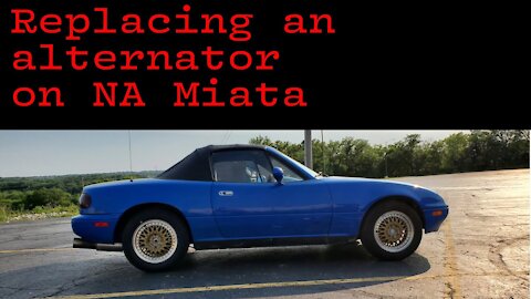 1991 Mazda Miata MX-5 Alternator Change