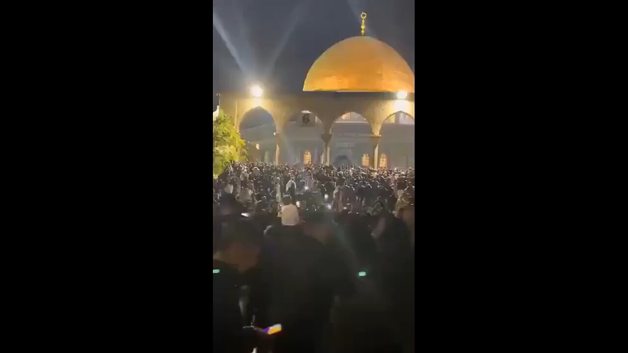 Palestinians align with Iran outside mosque. Their days are soon numbered .