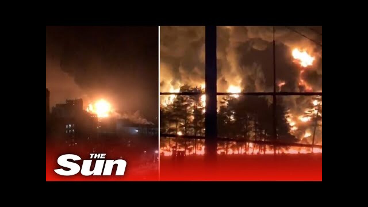 Russia hit by two huge explosions in suspected Ukrainian strike