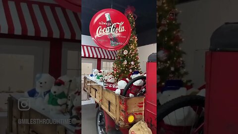 Coca Cola Christmas Display at Miles Through Time Automotive Museum