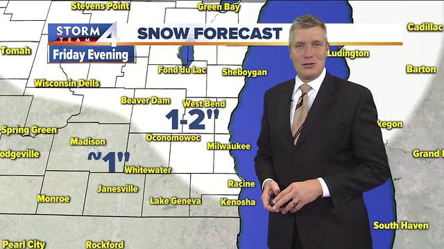 First significant snowfall arrives Friday