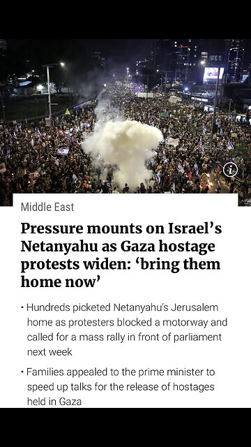 Protesters called for the release of hostages held in Gaza