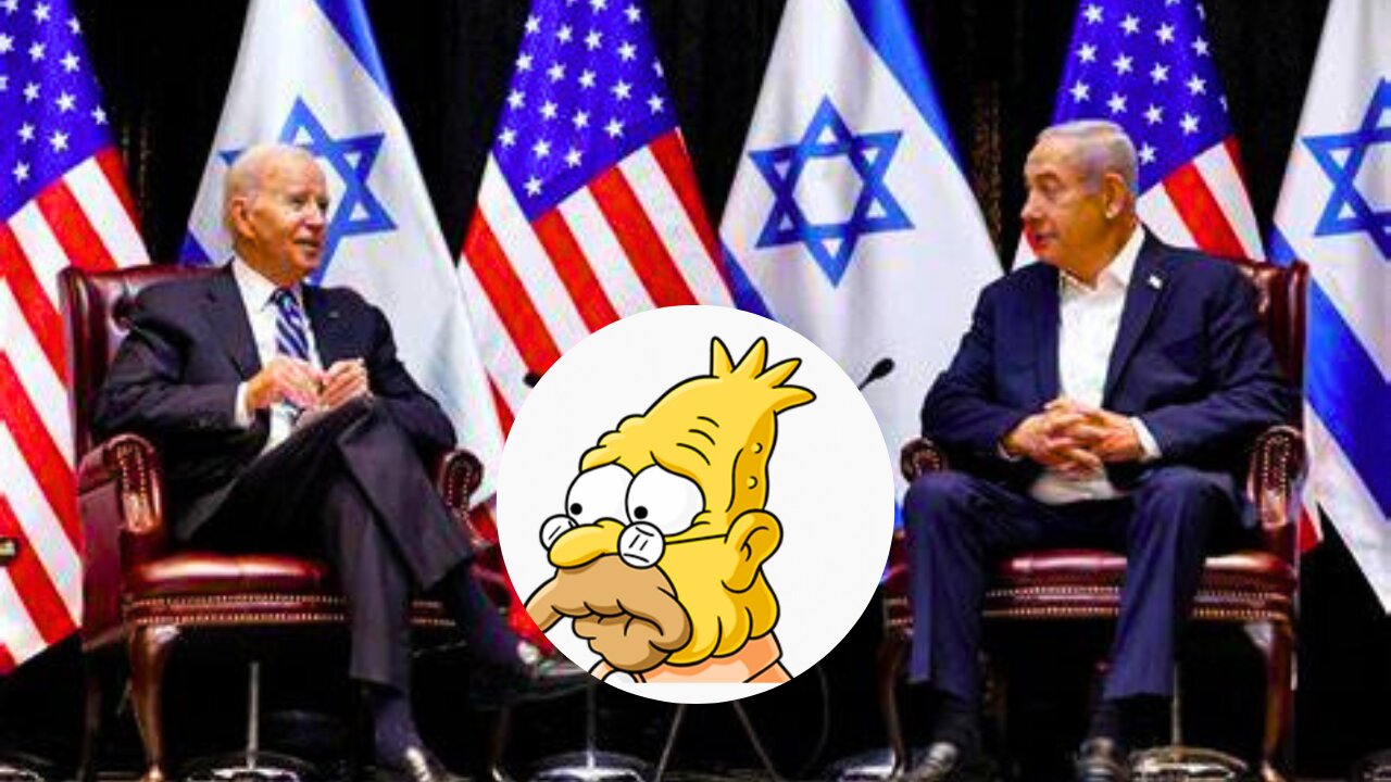 Abe Simpson Bores Netanyahu With Stories That Don't Go Anywhere