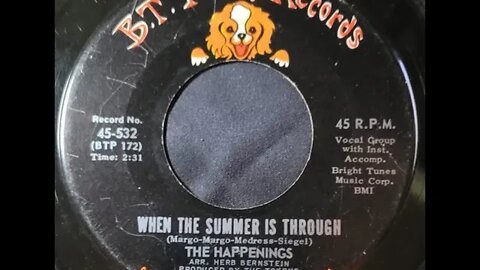 The Happenings - When the Summer Is Through