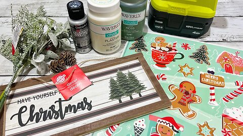 EASY Gingerbread Decor || Using Window Clings [ Just 1 Easy DIY ]