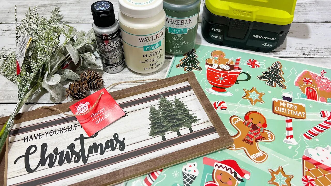 EASY Gingerbread Decor || Using Window Clings [ Just 1 Easy DIY ]