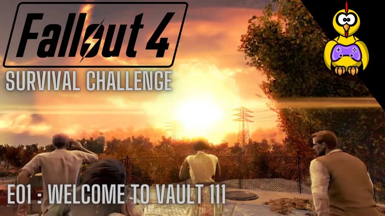 Fallout 4 Survival Challenge | Welcome to Vault 111 | Ep 1