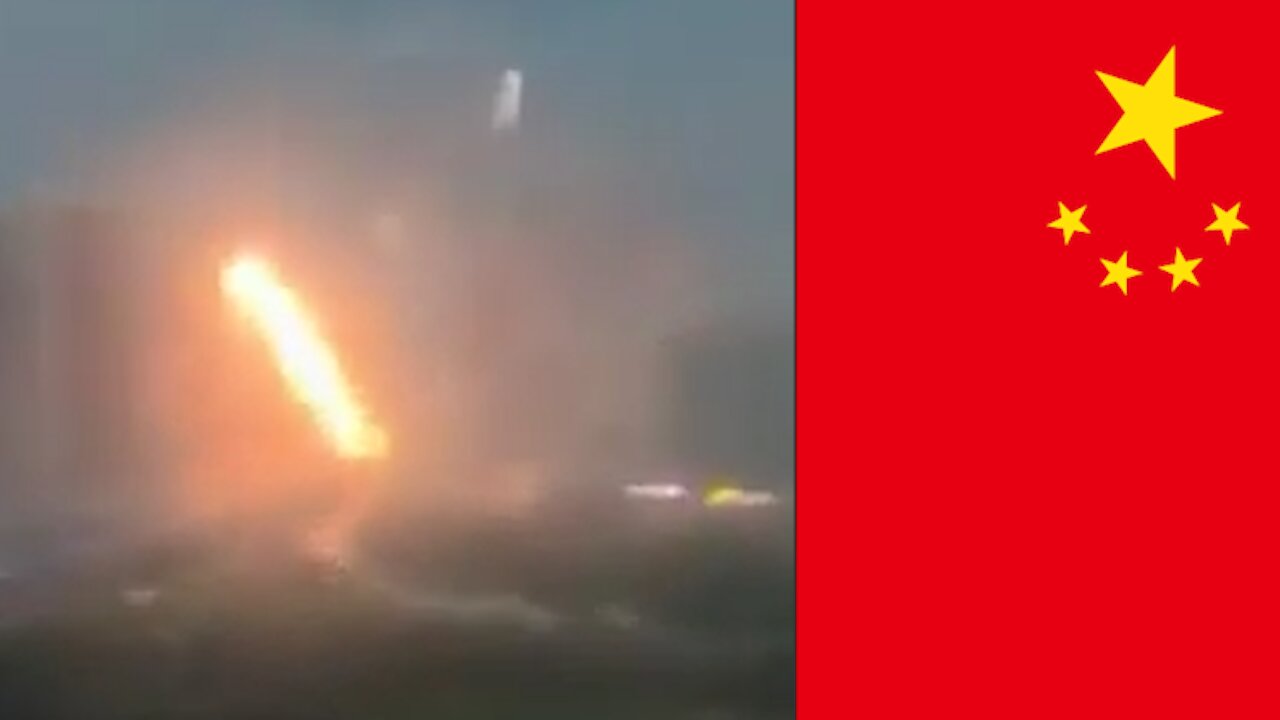 Huge Pillars of Fire Caused by Lightning Strikes in China [Conspiracy]