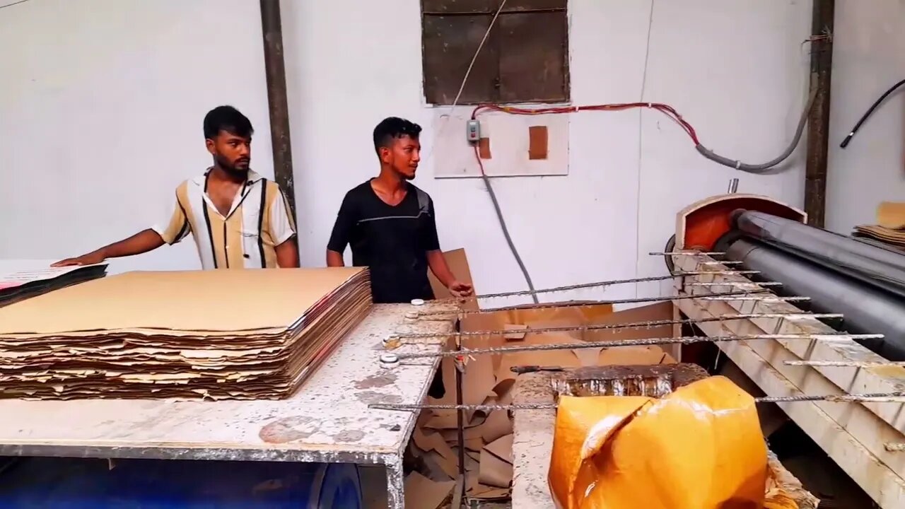 Amazing Technology 😯 Corrugated Box Papers Process in Factory - Machinery Video