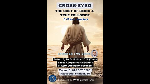 Cross eyed: the cost of being a true follower, Part 2 of 3.