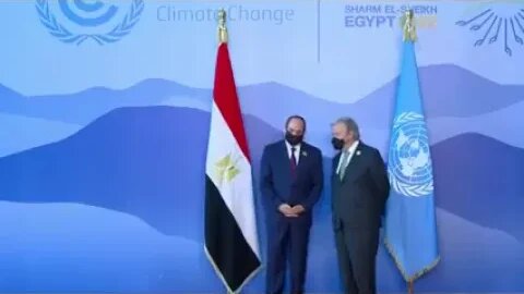 Reel: President Weah arrives and greeted by the Host leader and the UN Secretary General