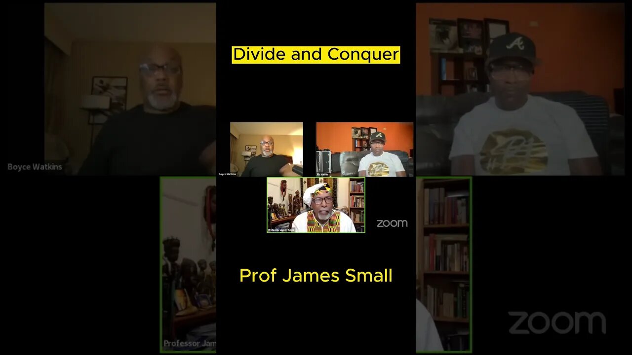 Policy to keep Africans and African Americans apart. - Prof James Small - Boyce Watkins