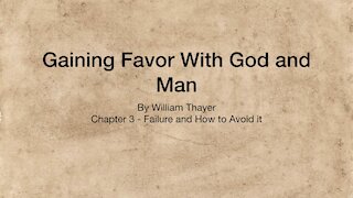 Chapter 3 - Failure and How to Avoid it