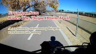 Grandpa Sam Rides the Playa Drain Trail