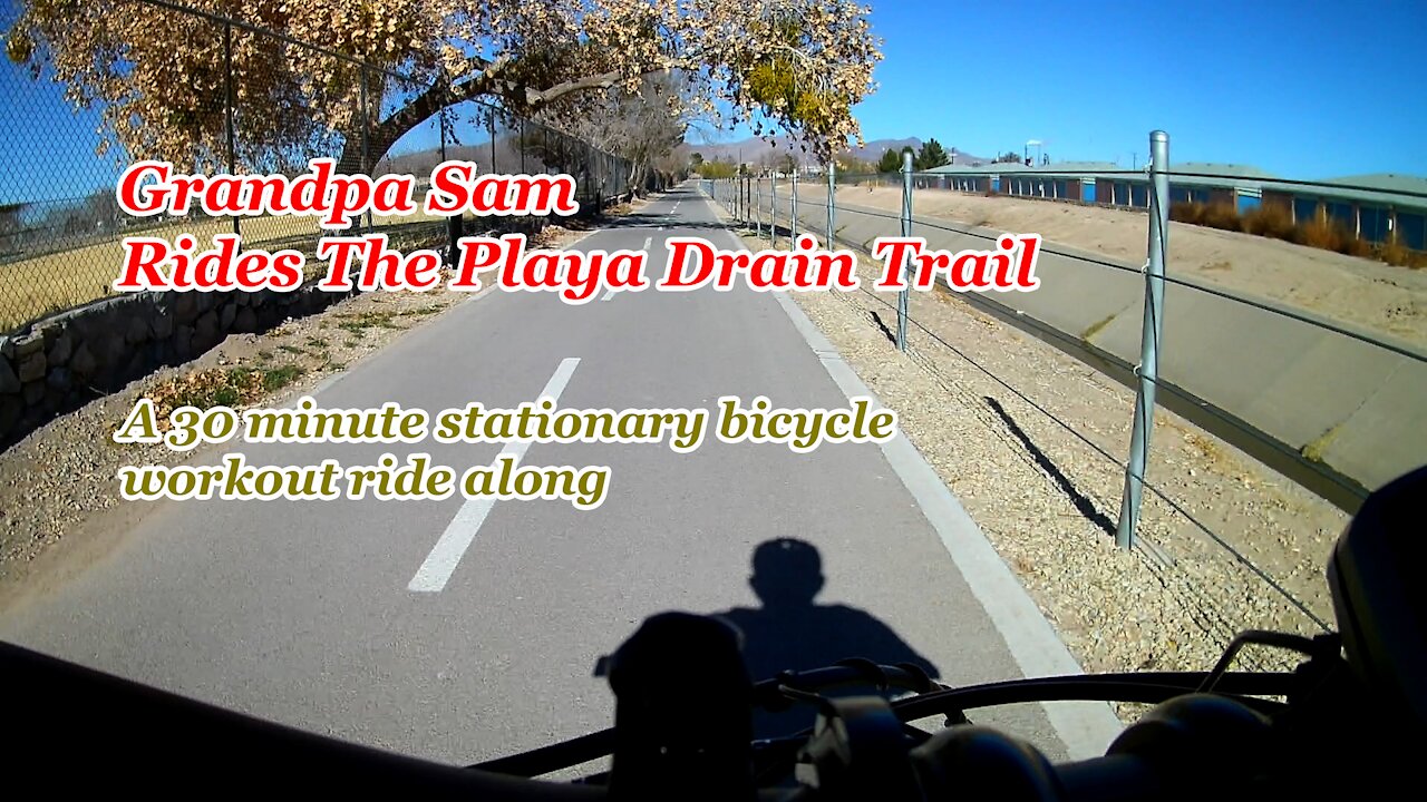 Grandpa Sam Rides the Playa Drain Trail