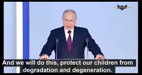 President Putin will not bend the knee to the Pedophiles.