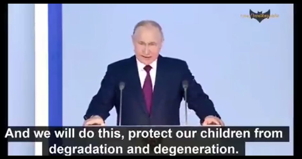 President Putin will not bend the knee to the Pedophiles.