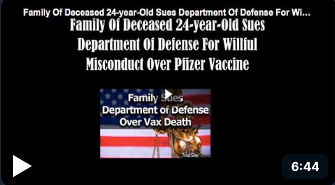 Watts family's lawsuit against the DoD over the death of George Watts Jr. post-vaccination