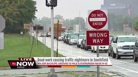 Road work causing traffic nightmare in Southfield