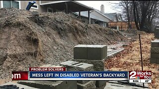 Mess Left in Disabled Veterans Backyard