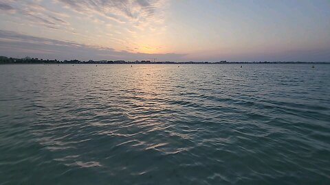 beautiful sunset at the beach