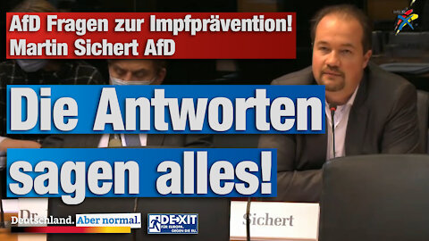 AfD Fragen zur Impfprävention Martin Sichert AfD