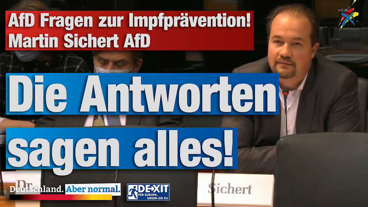 AfD Fragen zur Impfprävention Martin Sichert AfD